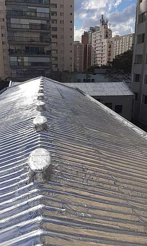Impermeabilização com manta asfáltica aluminizada Impermeabilização com manta asfáltica aluminizada